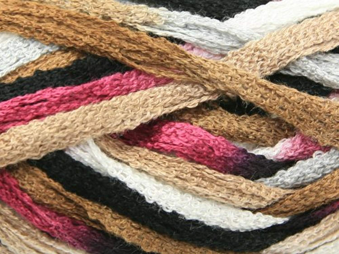 King Cole Krystal Scarf yarn 100g Raspberry Ripple 698