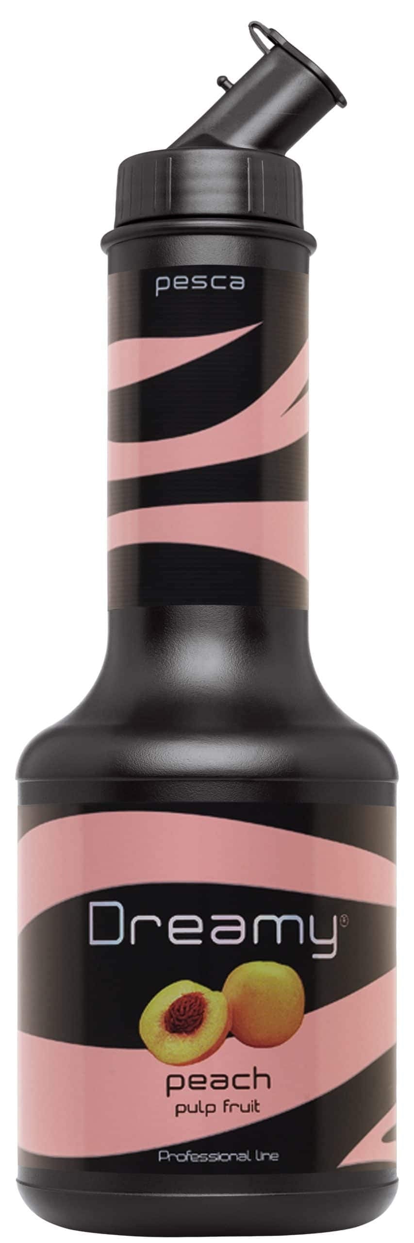 Dreamy Peach Pulp 95cl cocktail syrup, made with Peach juice and pulp from concentrate, Prepare Cocktails Syrups, Mocktail Syrups, Smoothies,