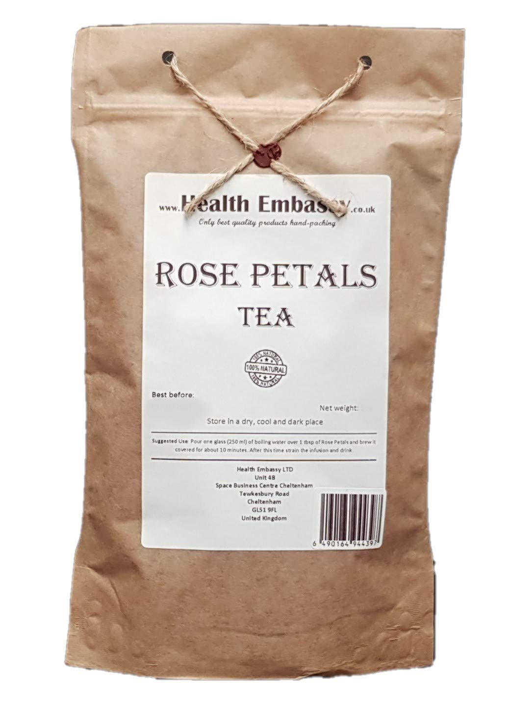 Health Embassy Rose Petals Tea (100% Dried Rose Petals) (100g)