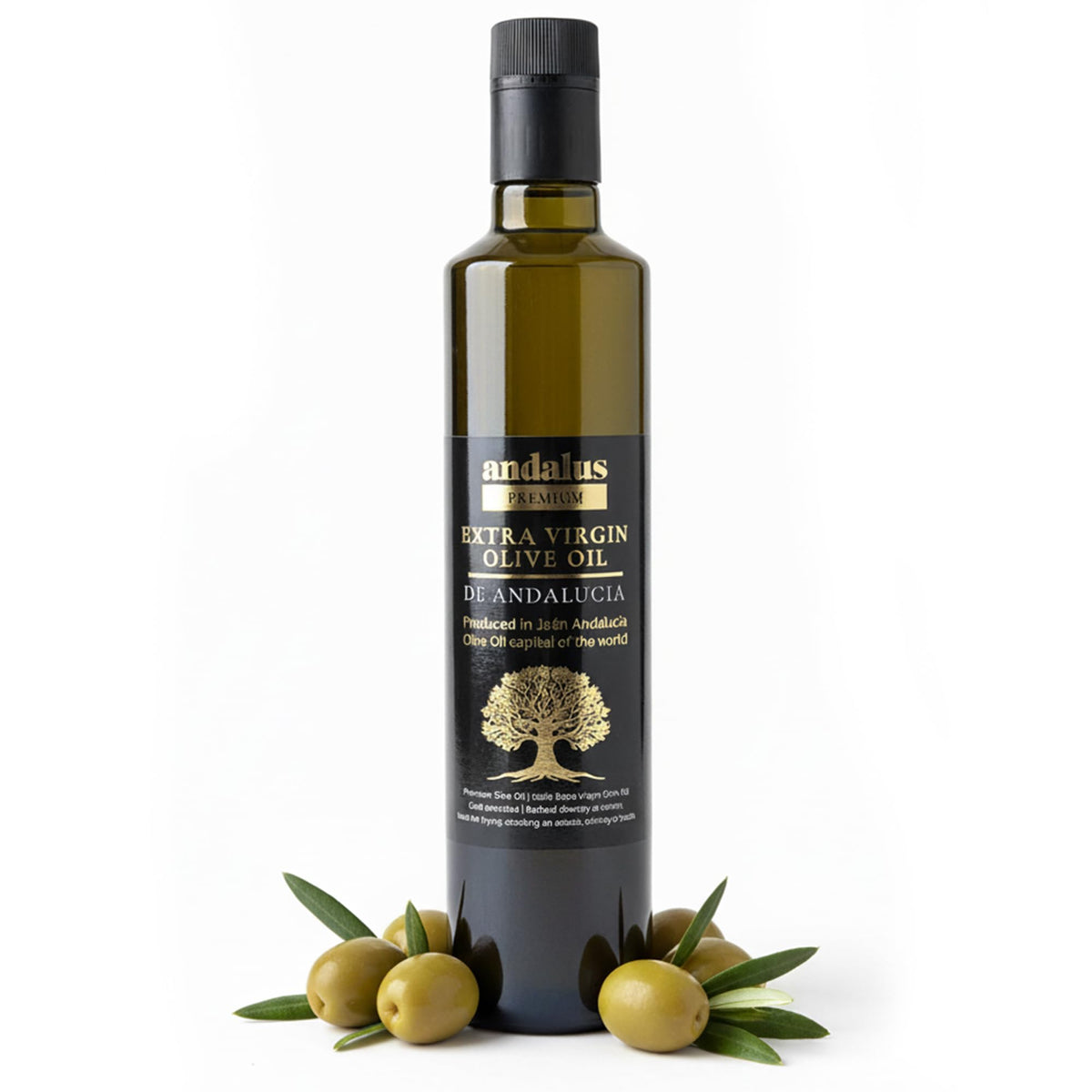 Andalus High Polyphenol Extra Virgin Olive Oil - Ancient Roots, November Harvest, Premium Quality, Cold Pressed, Rich in Antioxidants, Gourmet Cooking