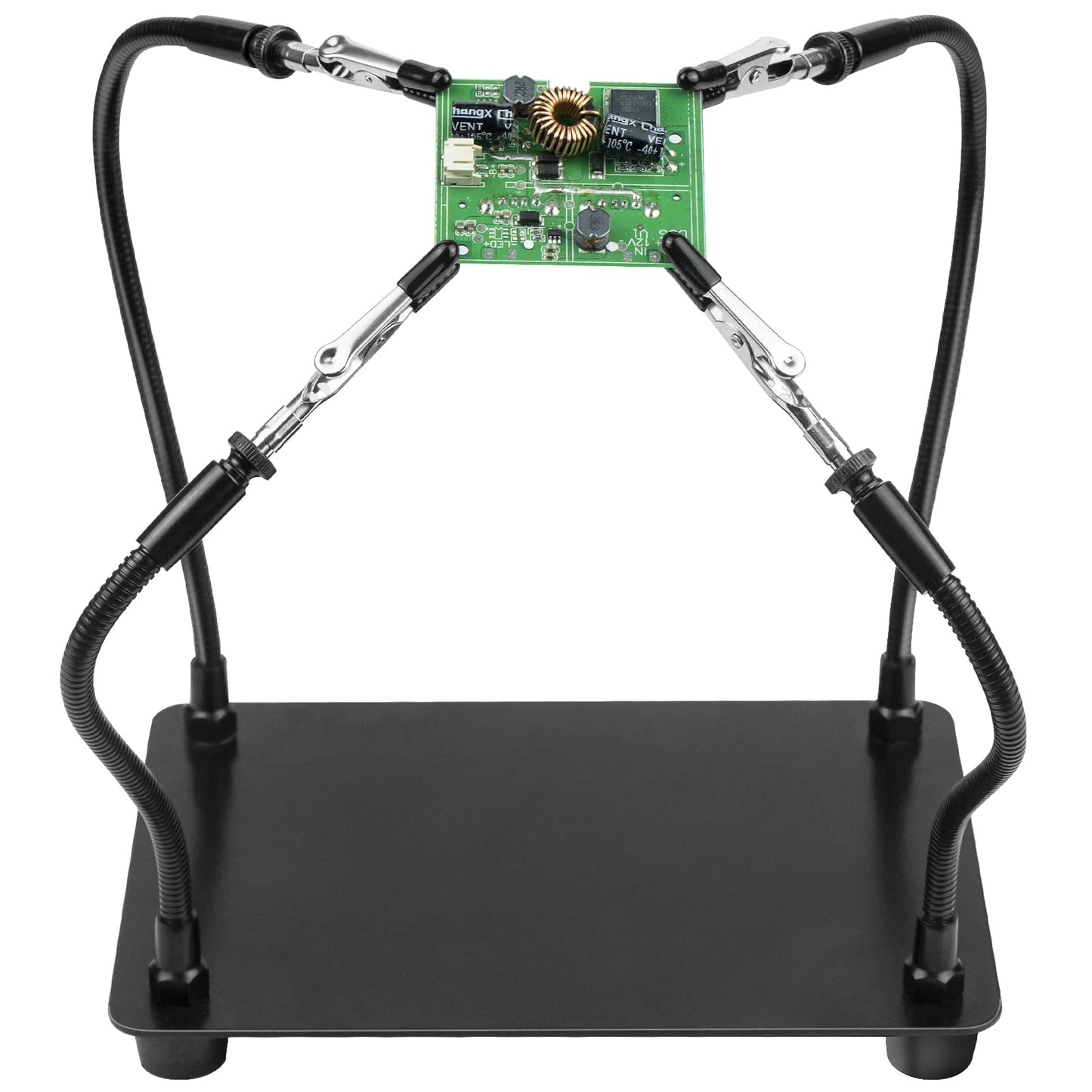 tonhui Helping Hands Soldering Station, Third Hand Soldering Tool 4 Flexible Arms Helping Hands for Electronic Repair Soldering Jewelry Crafts