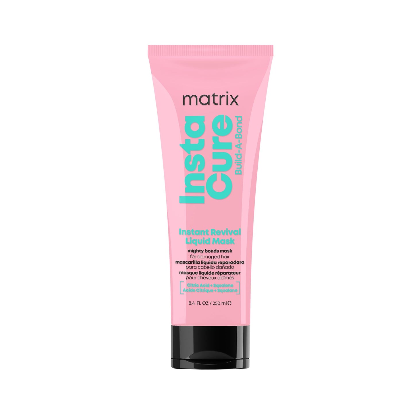 Matrix Instacure Build-A-Bond Instant Revival Liquid Mask, For Damaged Hair, Repairing Formula, With Citric Acid and Squalane, Strengthens From the