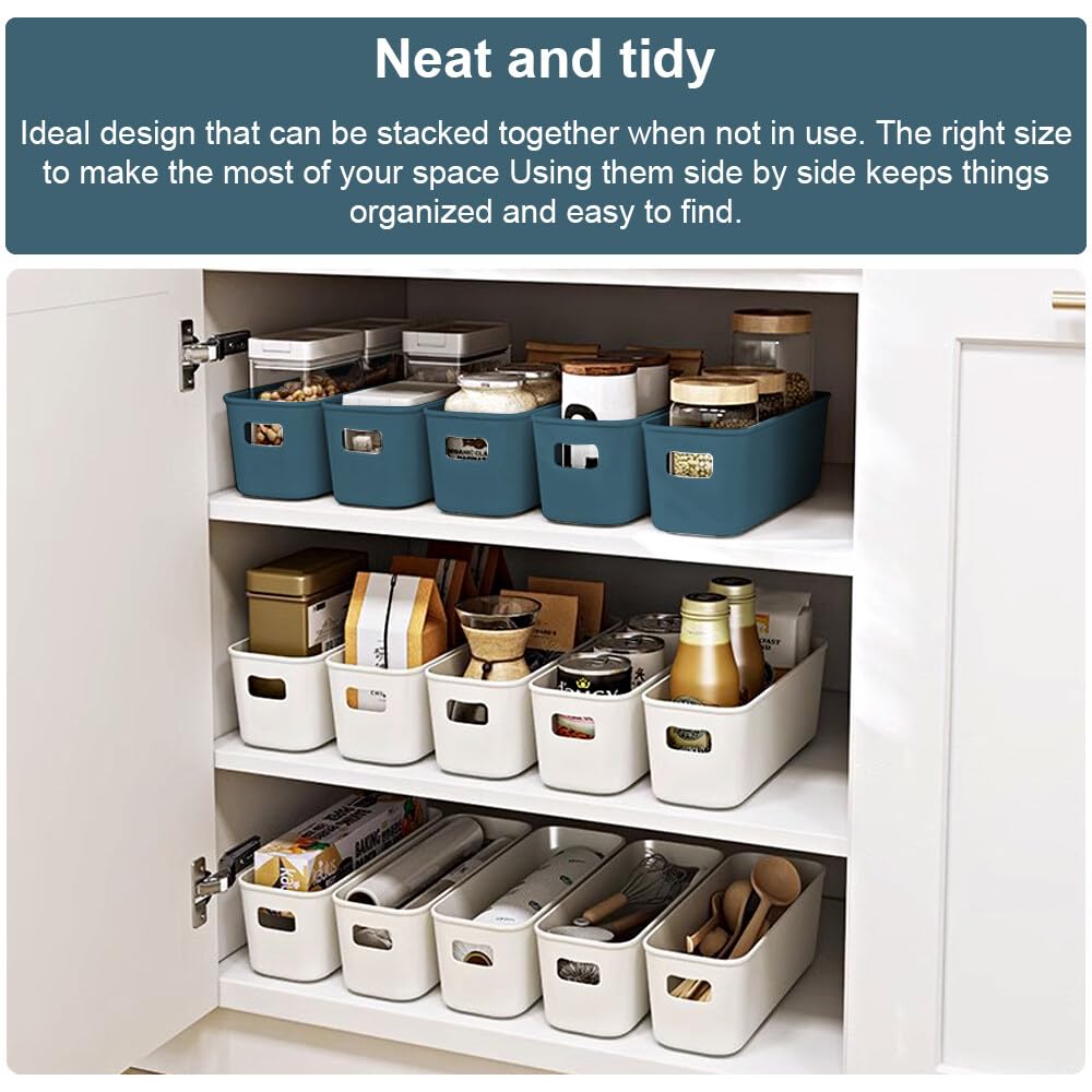 GmeDhc 4 Pack Thickened Plastic Storage Box, Storage Basket