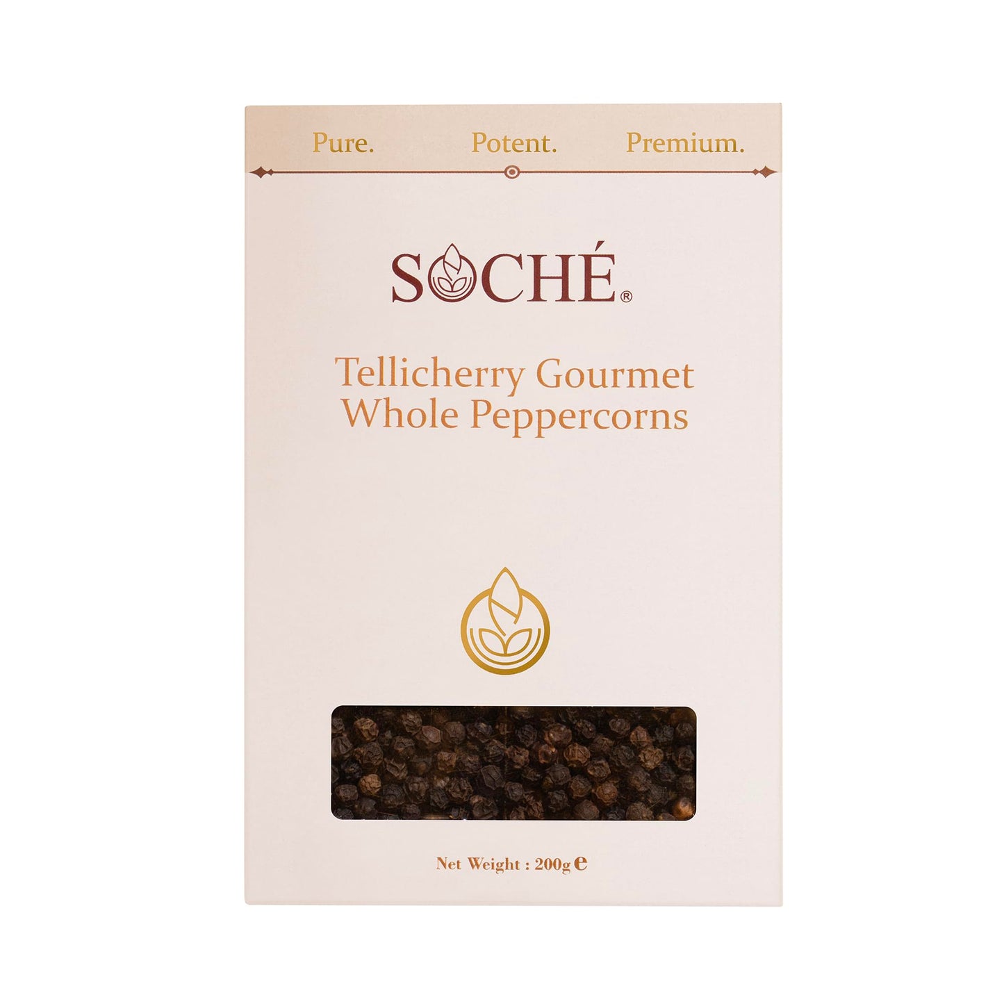 Soch? Tellicherry Black Peppercorns 200 g, Hand Selected Whole Pepper from the Malabar Coast | Pure, Aromatic and Ethically Sourced | Climate Friendly