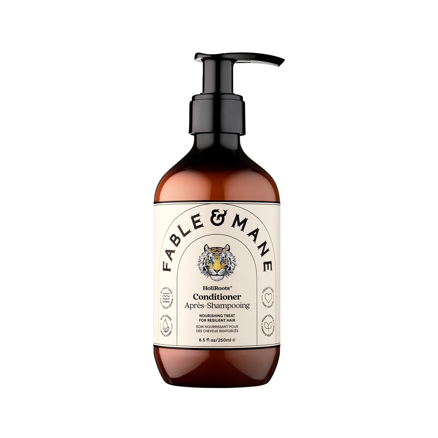Fable & Mane Hydrating Conditioner, Nourishes Dry, Damaged Hair and Reduces Frizz with Turmeric and Coconut Oil. For Medium to Thick Hair Types