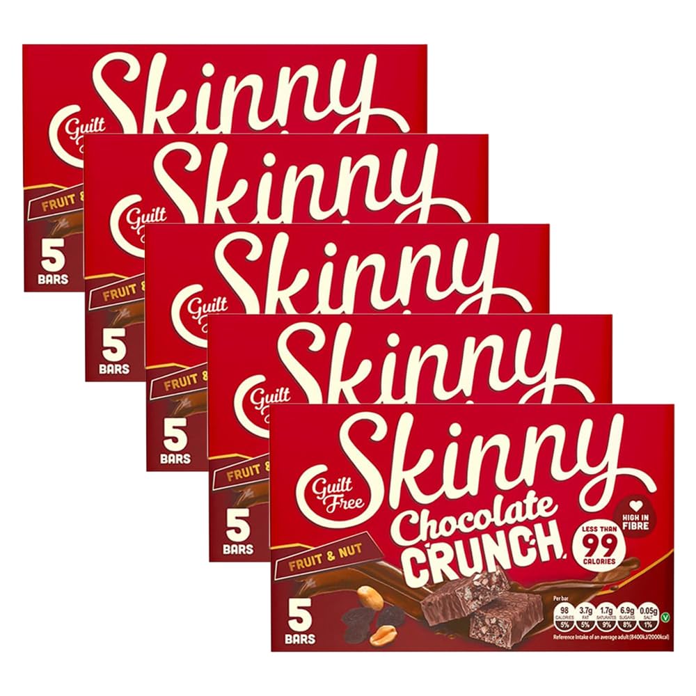 5 x 5pk Fruit Raisin Nuts Bars Low Calories Cereal Milk Chocolate Sweet Lunch Snack