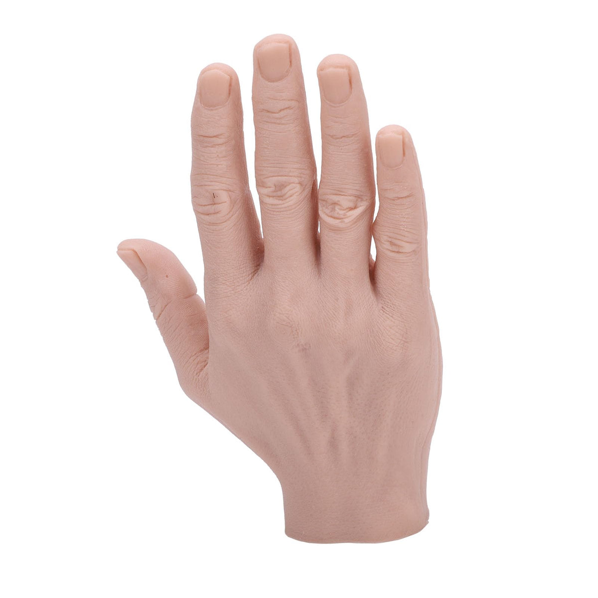 Silicone Male Hand Model,Reusable Simulation Silicone Artificial Hand Model,Bendable Artificial Hand for Festival Props Painting Practice (Right Hand)