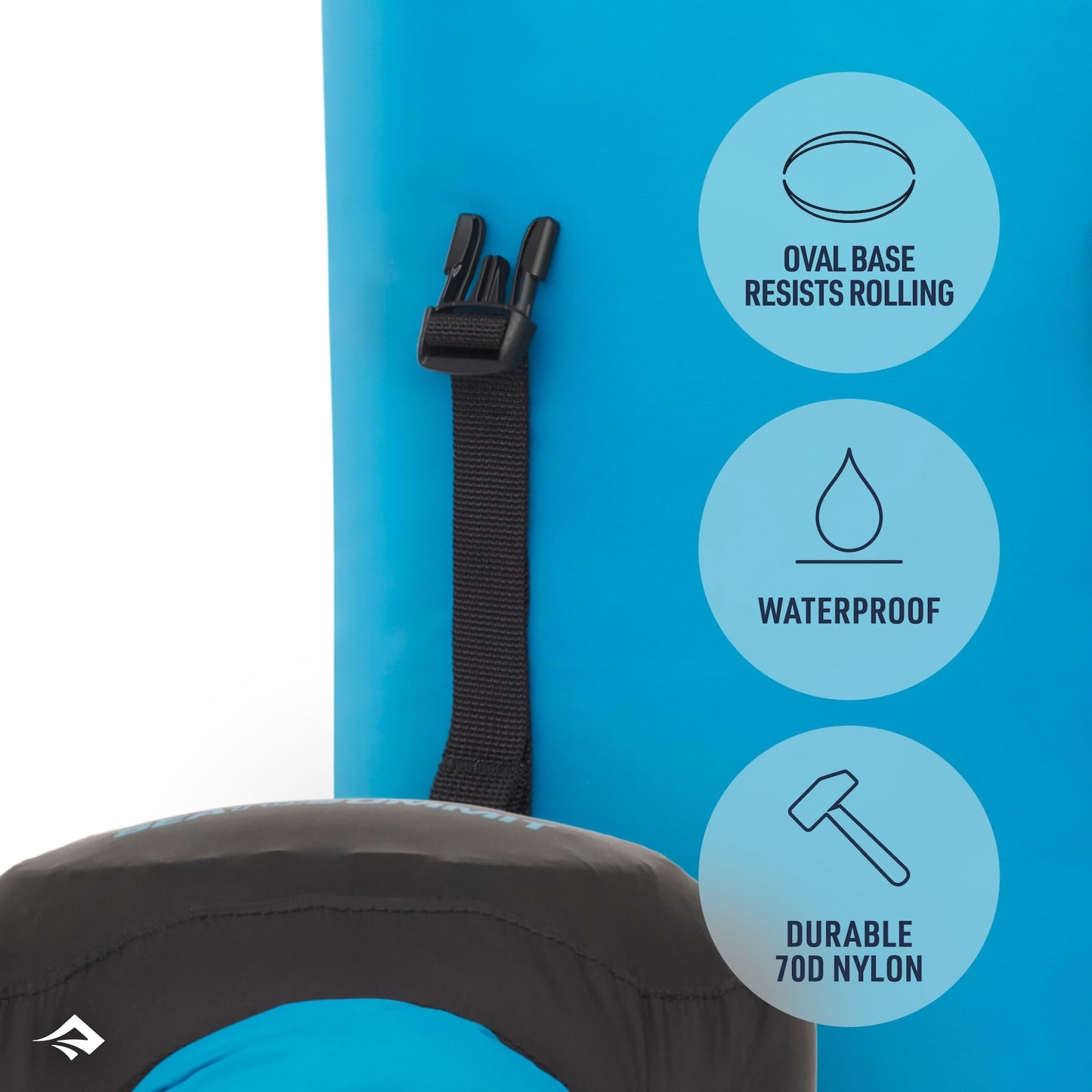 Sea to Summit - Evac Compression Dry Bag S 8L - Award Winning Waterproof Storage - Lightweight - Roll-Top - Recycled Fabric - For Backpacking &