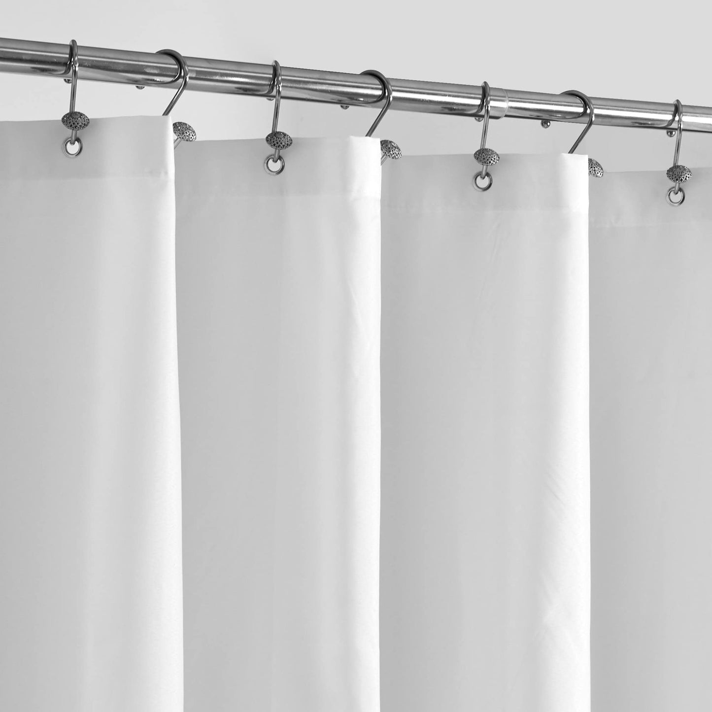 ALYVIA SPRING Short Shower Curtain Liner Fabric Waterproof - 72" x 66", Soft & Lightweight Shower Curtain with Magnets, Machine Washable - 72x66,