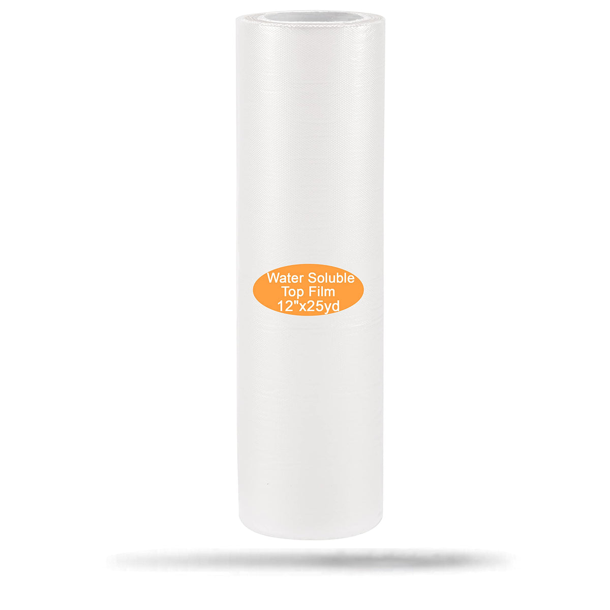 New brothread 25 Microns Transparent Wash Away - Water Soluble Embroidery Topping Film - 12"x25Yd roll - Cut into Variable Sizes for Machine