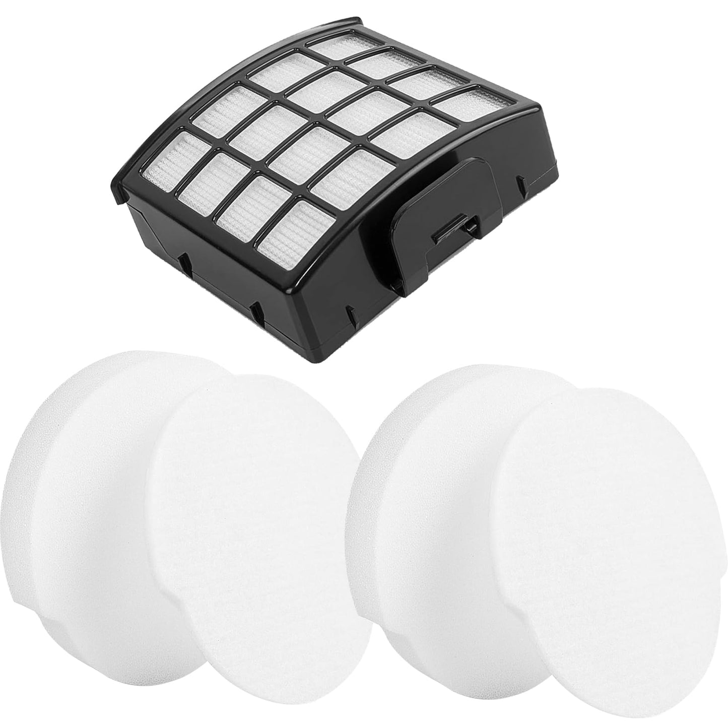 NZ860UKT Filter Replacement for Shark Lift Away Bagless Upright Vacuum NZ850UK NZ860UK NZ860UKT AZ912UK AZ912UKT, 2 Replacement Sponge Filter & 1 HEPA