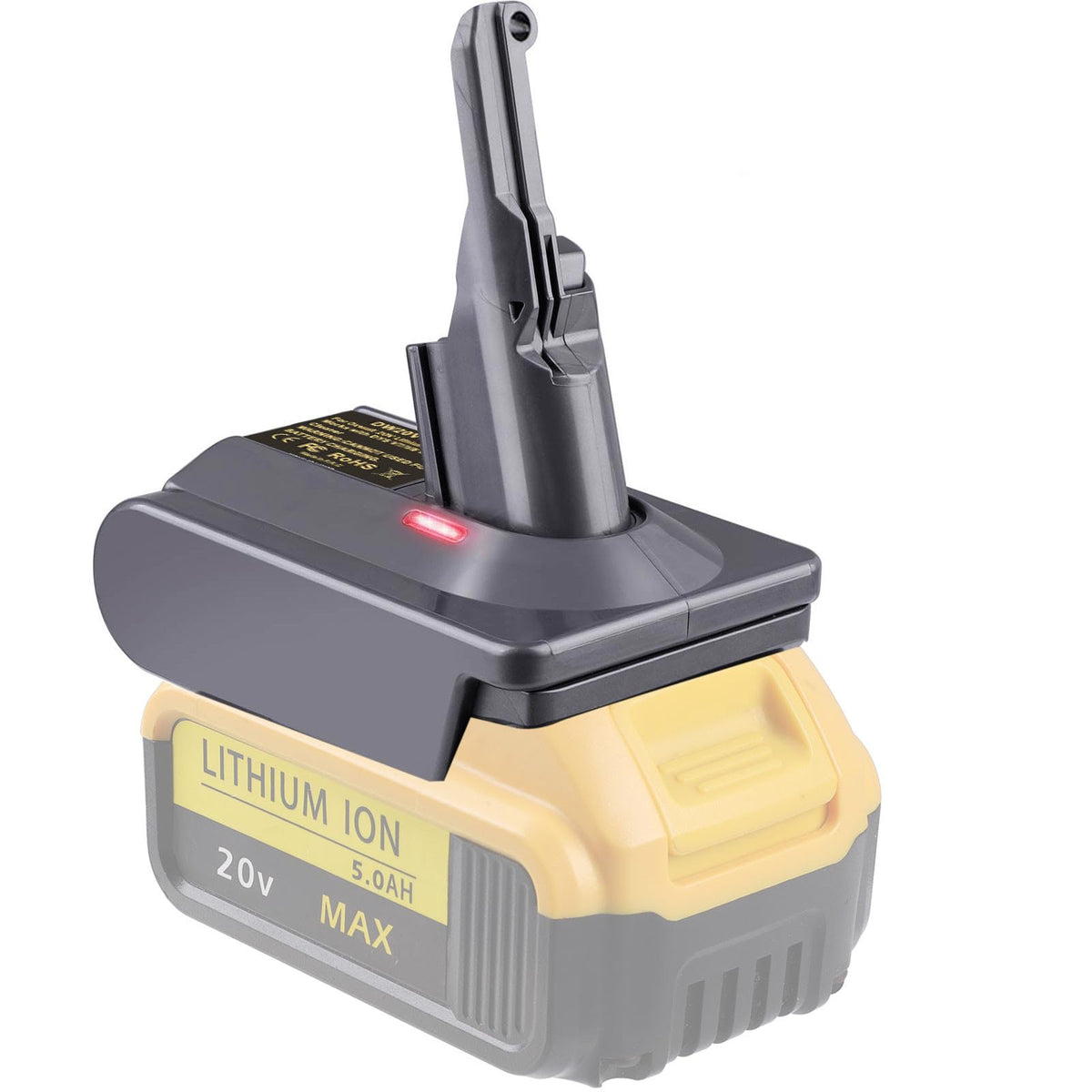 TPDL Adapter for Dewalt 18V 20V Battery Convert for Dyson V7 & V8 Battery, Replace for Dyson V7 SV11 & V8 SV10, Fit for Motorhead Pro Trigger Animal