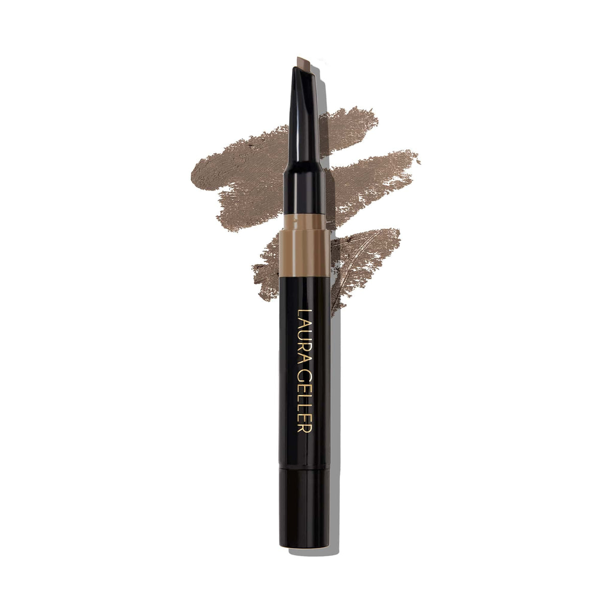LAURA GELLER NEW YORK Sculpt-n-Stay Waterproof Brow Pencil & Gel (Taupe) - Precision 2-in-1 Waterproof Eyebrow Pencil for Perfectly Sculpted Brows