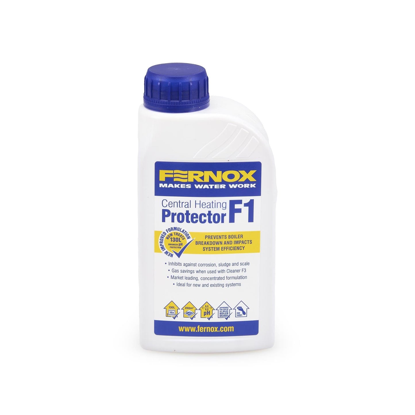 LavaTap ? Fernox F1 Central Heating Inhibitor 500 ml ? Inhibitor for Central Heating Systems, Radiator Inhibitor for Rust and Limescale, Improves