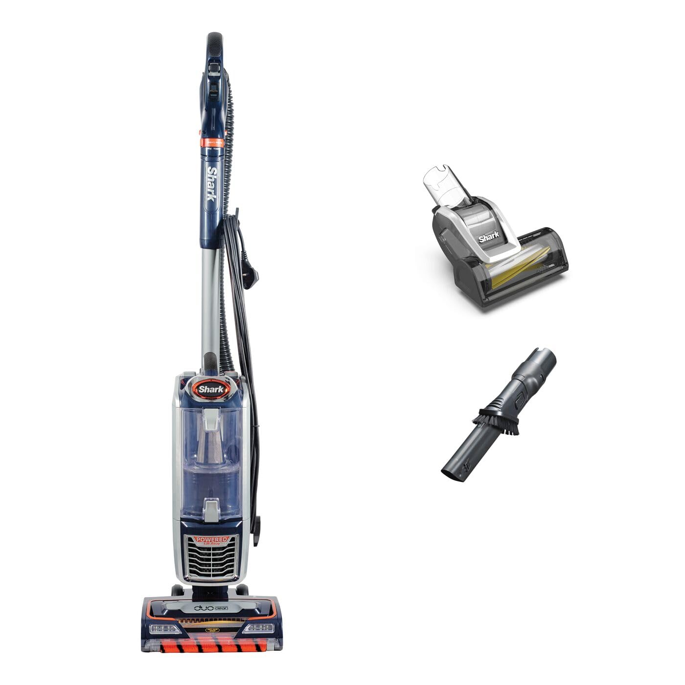 Shark Corded Upright Vacuum Cleaner,0.83L with Anti Hair Wrap Technology & DuoClean, Pet Model, Powered Lift-Away, LED Headlights, Anti-Allergen, 8m