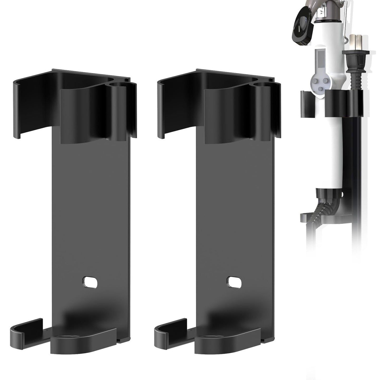 Linkidea 2 Pack Curling Iron Holder Wall Mount for Devices Diameter Under 1.38" (3.5CM), Hair Styling Tool Storage Organizer, Hairdressing Hanging