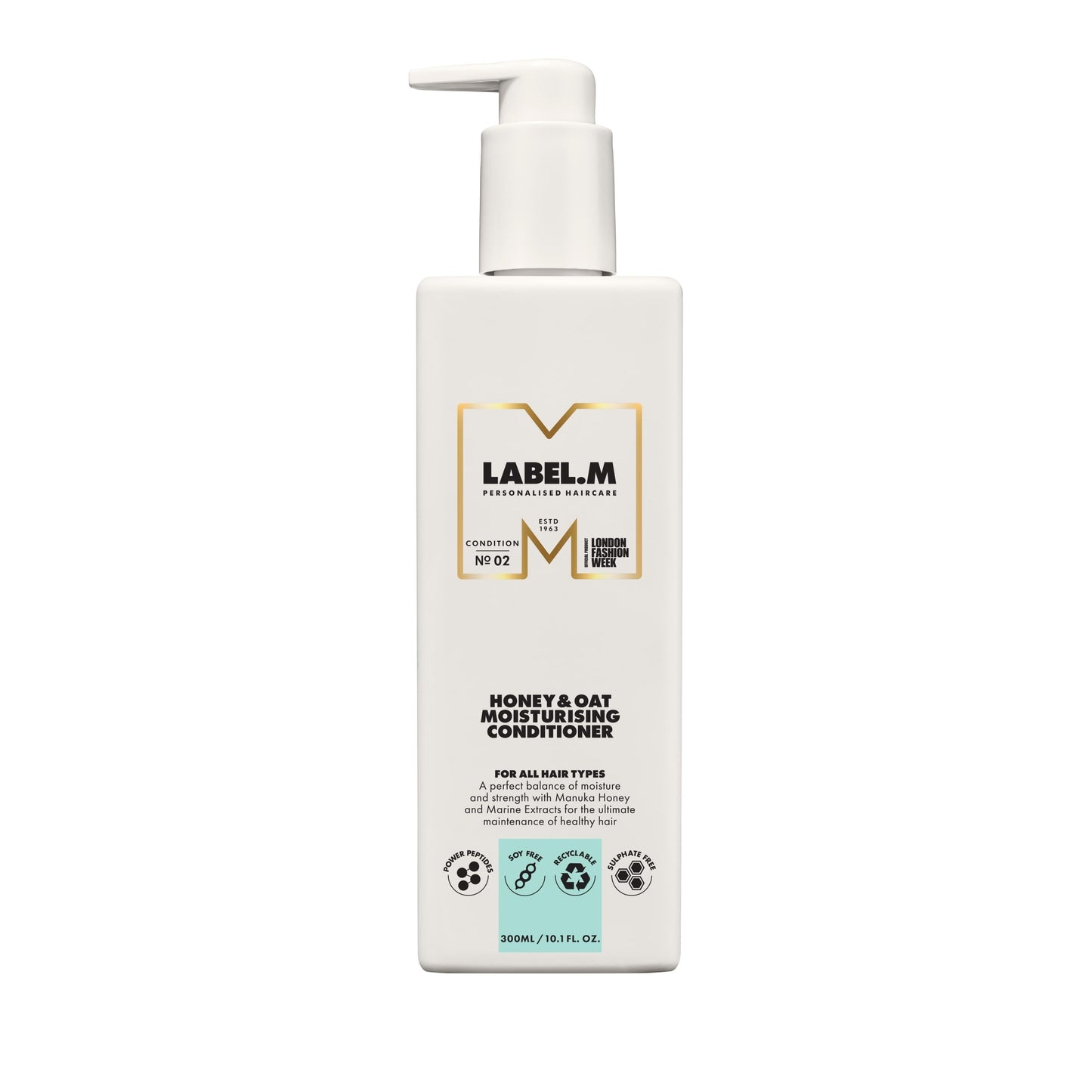 LABEL.M Honey & Oat Moisturising Conditioner 300ml ? With Recyclable Pump