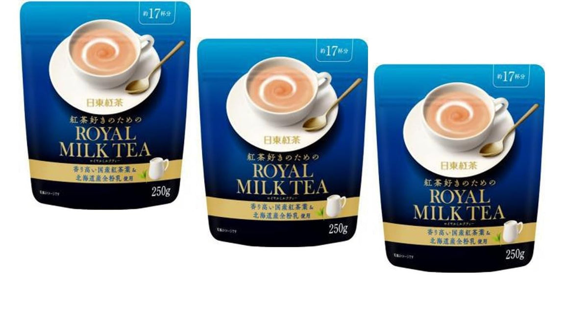 Nittoh Kocha Royal Milk Tea Instant Japanese Milk Tea, 250g, Set Of 3 Packs