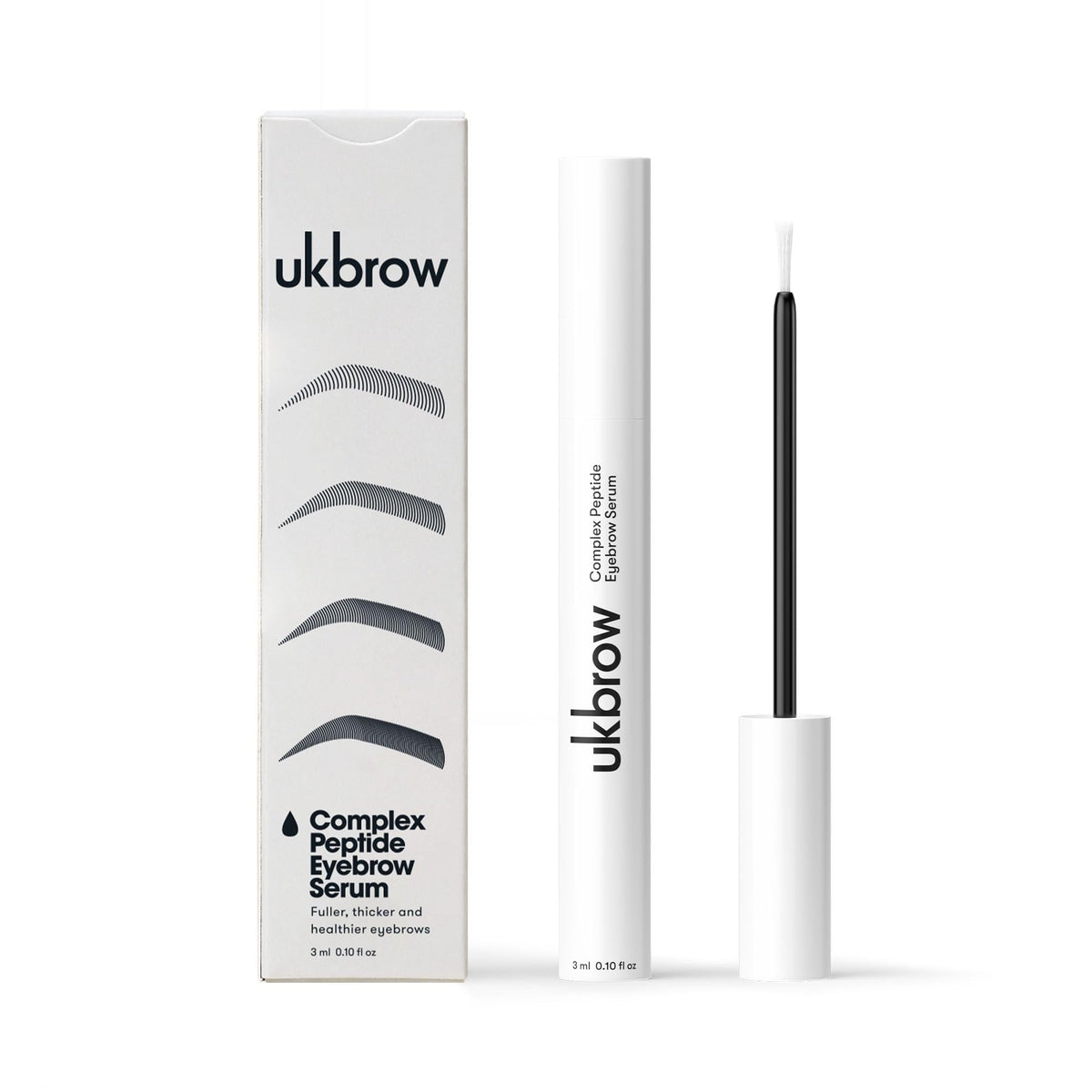 UKLASH | Complex Peptide Eyebrow Serum | UKBROW Peptide Brow Serum - Pea Peptides, Hexapeptide-8, and Copper Tripeptide Stimulate Growth From the