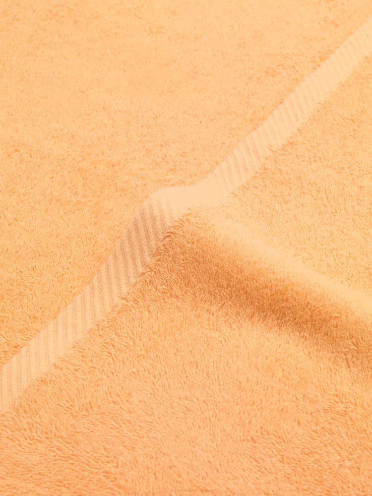 Top Towel - Plus - Large Bath Towels - Bathroom Towels - 2 Hand or Sink Towels - 50 x 100 cm - 100% Cotton - Papaya