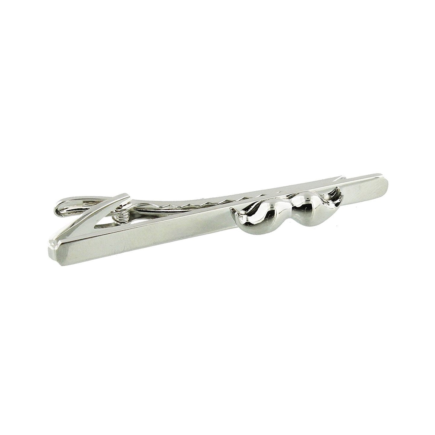 Moustache Collection 7cm Tie Pin - Silver