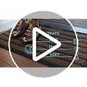 ubdyo Door Mats Indoor - Extra Durable Dirt Trapping Indoor Mats - Non-slip Rubber Rubber Door Mat - Low Profile Welcome Mat - (80 x 120 cm, Bright Brown)