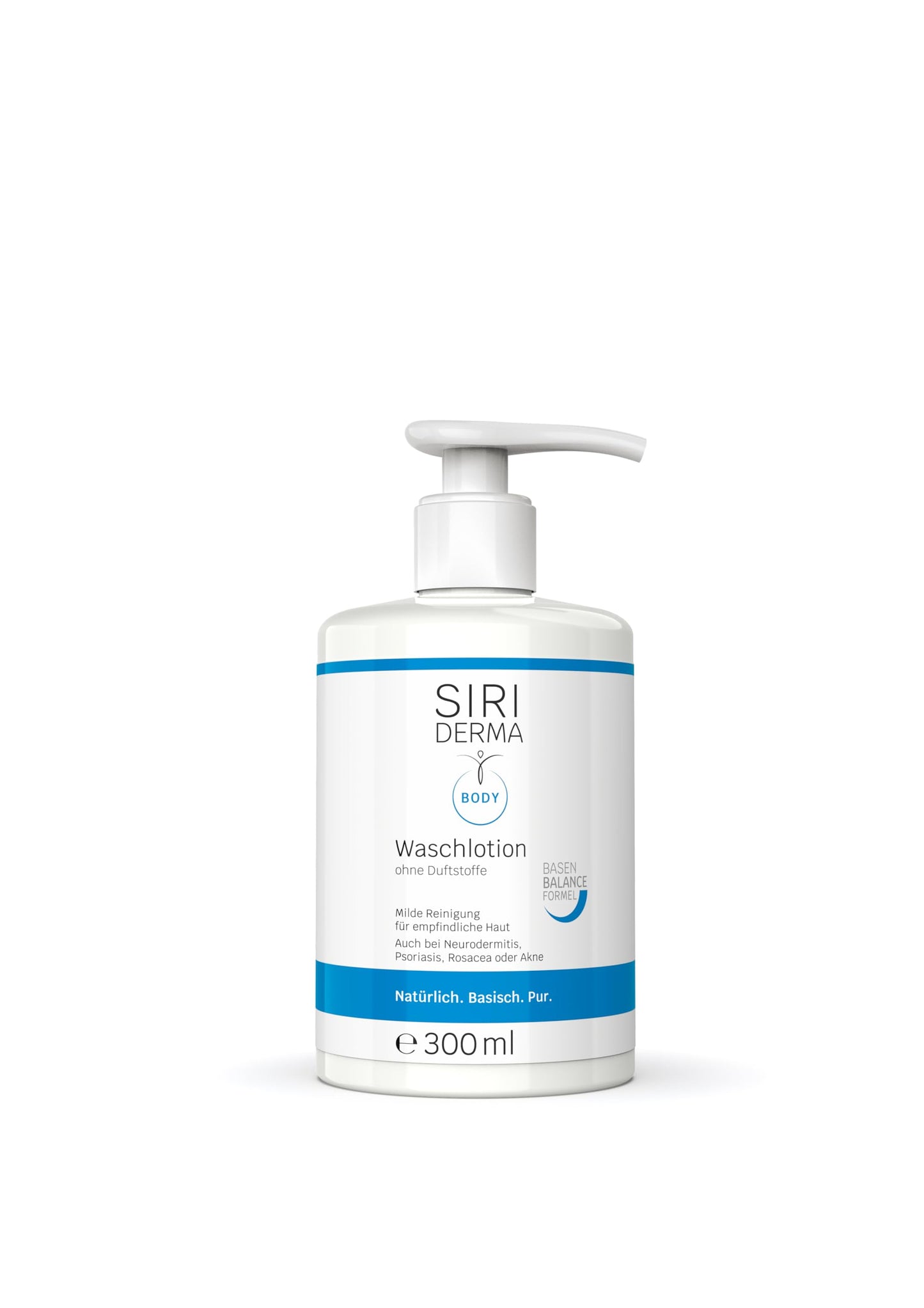 SIRIDERMA Pure Basic Wash Lotion | Fragrance | 300 ml | Vegan Cleansing Lotion for Face, Hands and Body