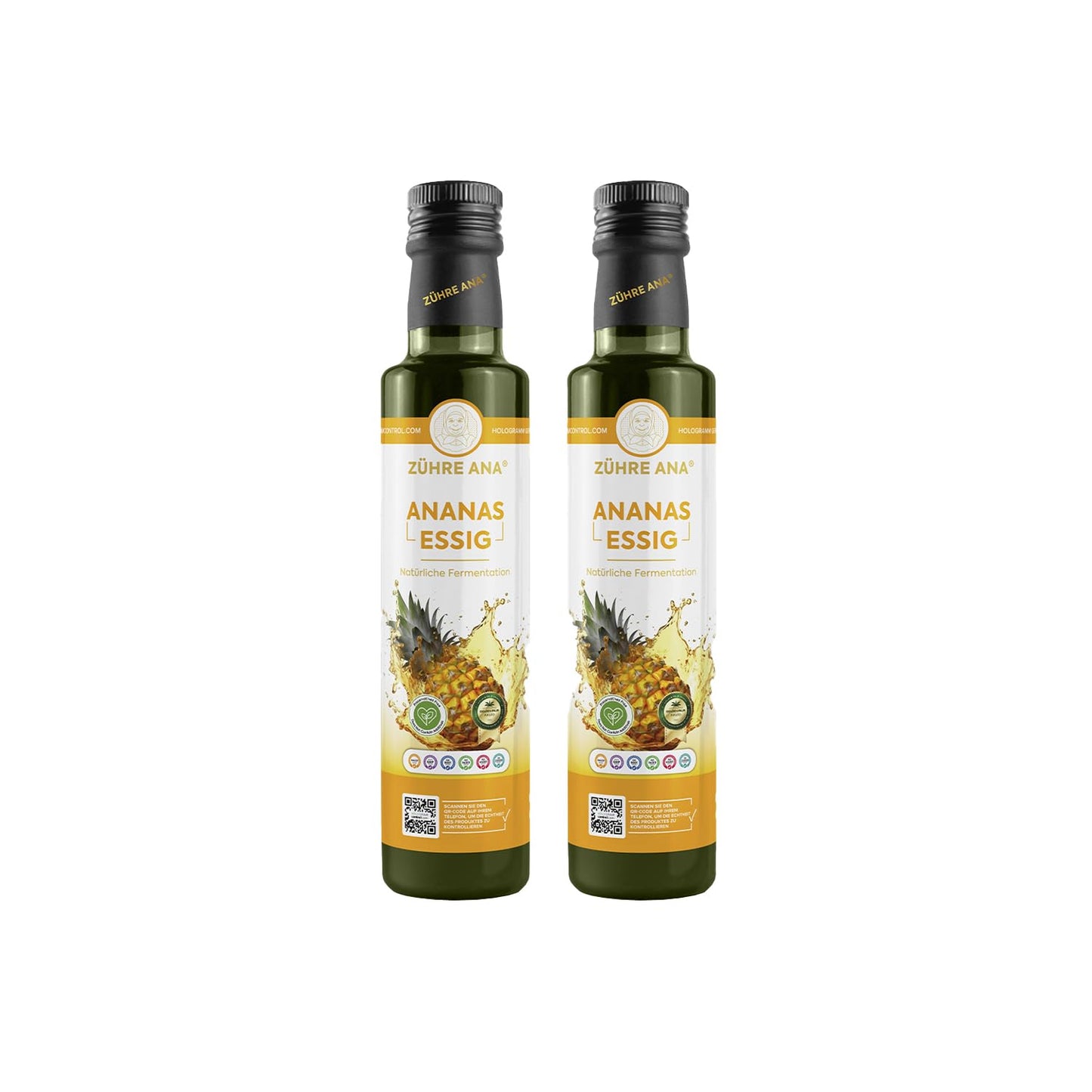 Z?hre Ana Pineapple Vinegar ? Naturally fermented ? Promotes fat burning & curbs appetite ? For weight loss, skin health & metabolic balance ? Natural