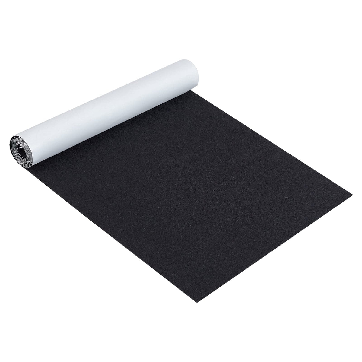 BENECREAT 40cm x 2m Black Self Adhesive Sticky Backed Felt, Multipurpose Adhesive Fabric Sheet Roll for Drawer Box Liner, Cup Mat, Picture Framing,