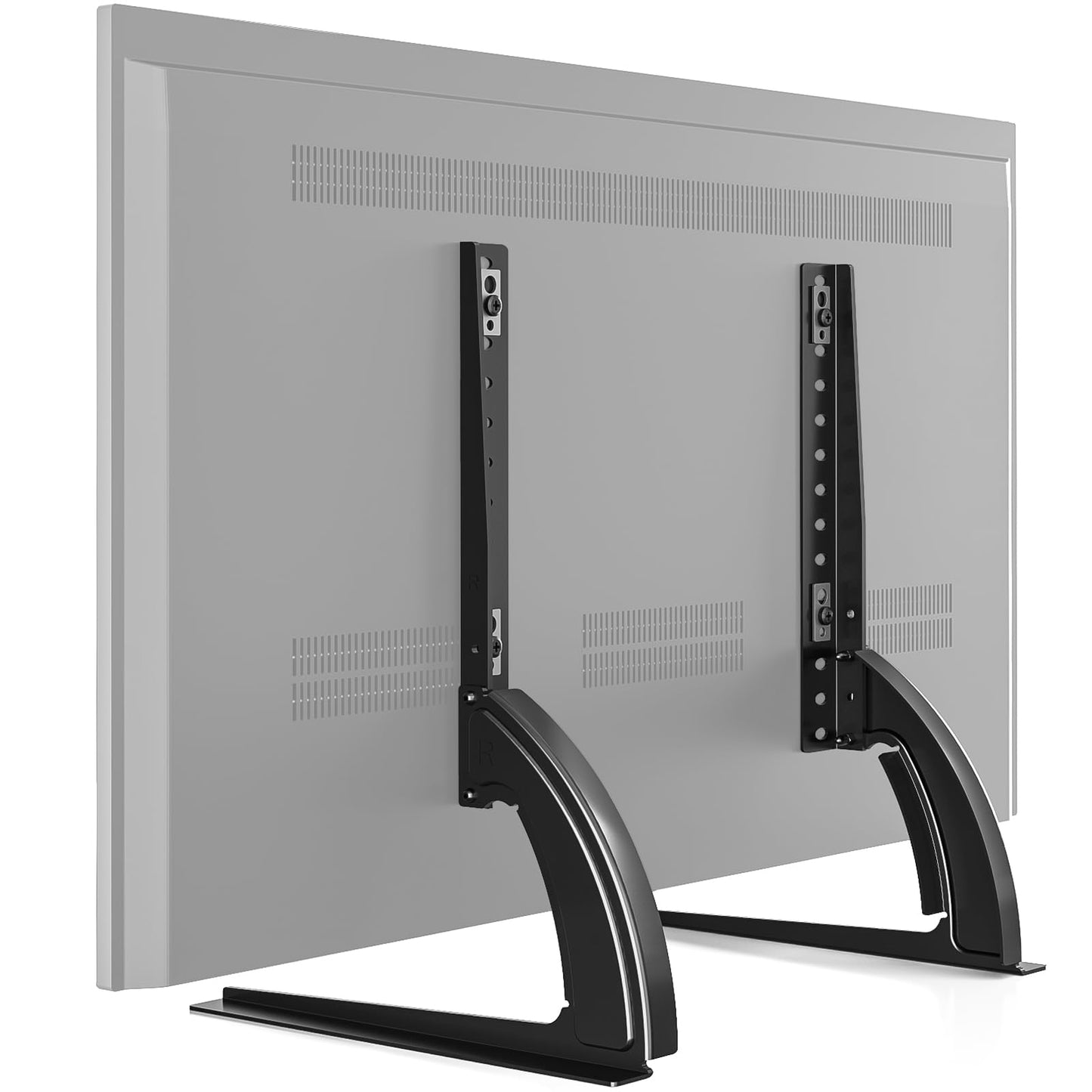 RFIVER Universal TV Stand Base TV Legs with Height Adjustment fit Most 32-55 LCD LED Flat Screen Inch TVs, Table Top Pedestal TV Legs Max VESA up to