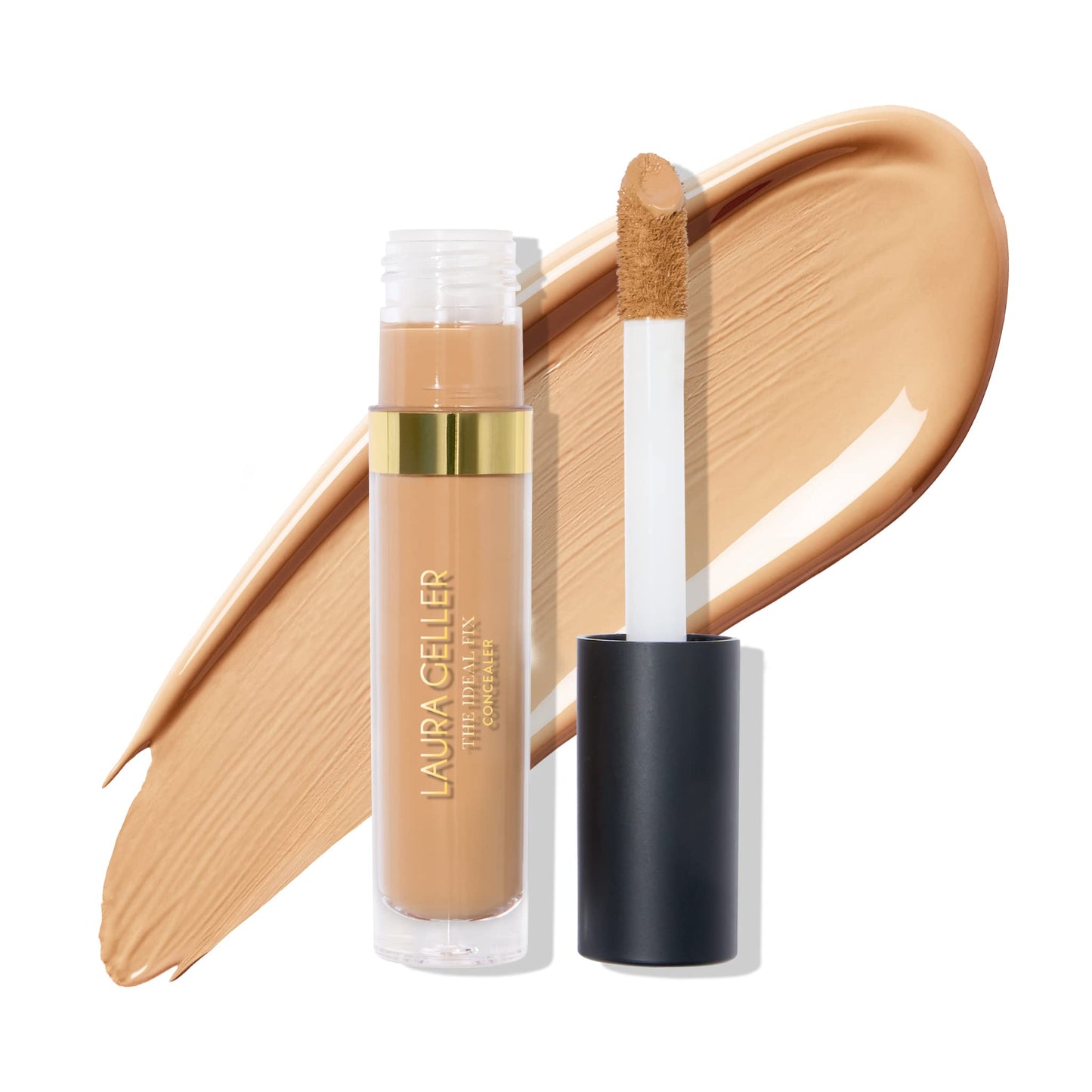 LAURA GELLER NEW YORK The Ideal Fix Concealer - Medium - Buildable Medium to Full Coverage Liquid Concealer - Covers Under Eye Dark Circles &