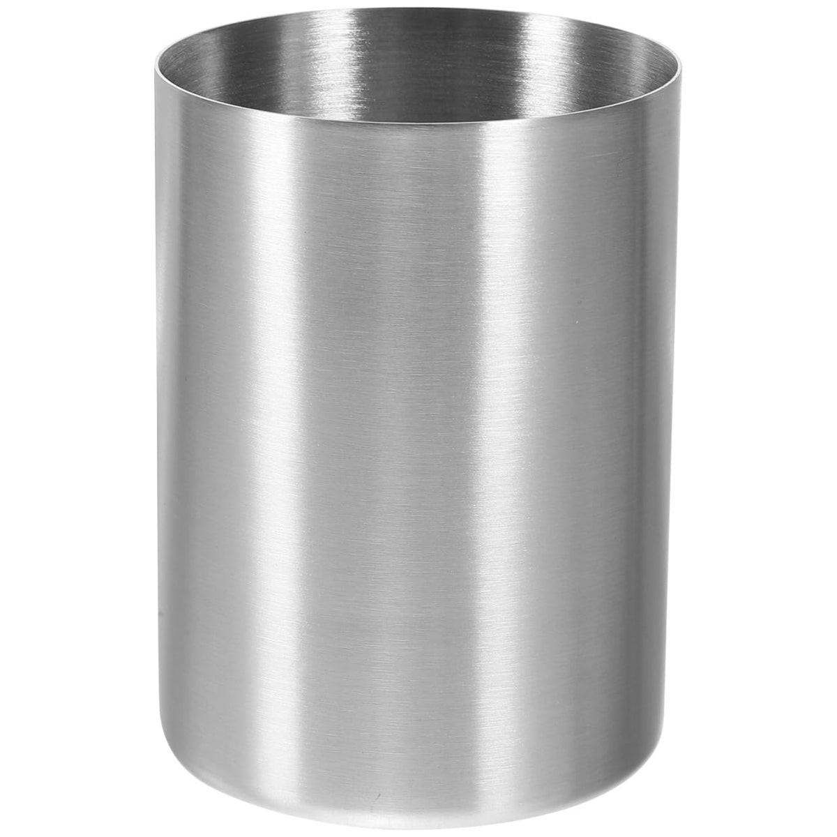 Happyyami Stainless Steel Toothbrush Tumbler Silver Water Cup Unbreakable Beverage Drinking Tumbler Travel Mouthwash Cup for Beer Water Juice Home