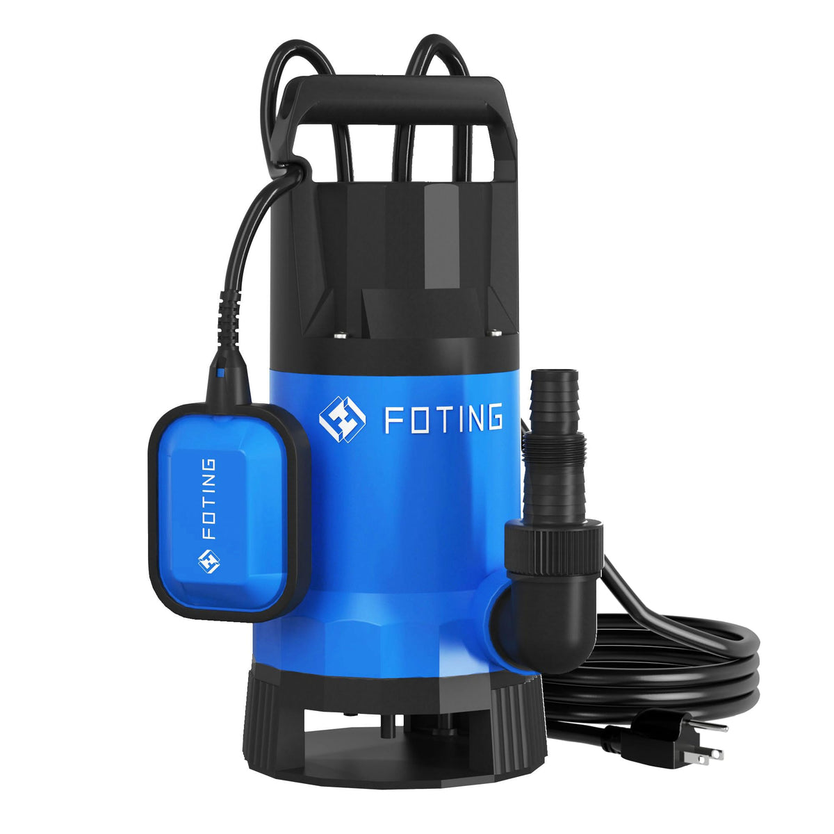 FOTING 1000W Submersible Water Pump to Empty Pool, Dirty/Clean Water, 17600 L/H Electric Sump Pump with Float Switch, Portable Water Pump for Garden