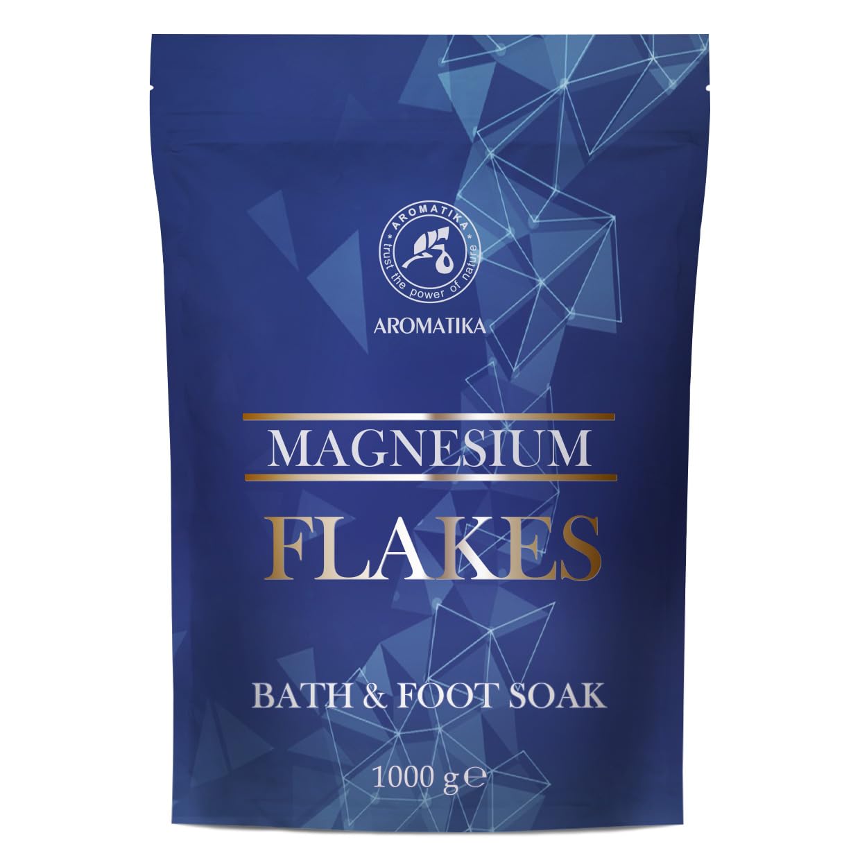 Magnesium Flakes 1000g - Magnesium Bath - Relaxing Bath Soak - Soothing & Relieves Fatigue - Relax - Body Care - Skin Hydrating - Wellness - Beauty