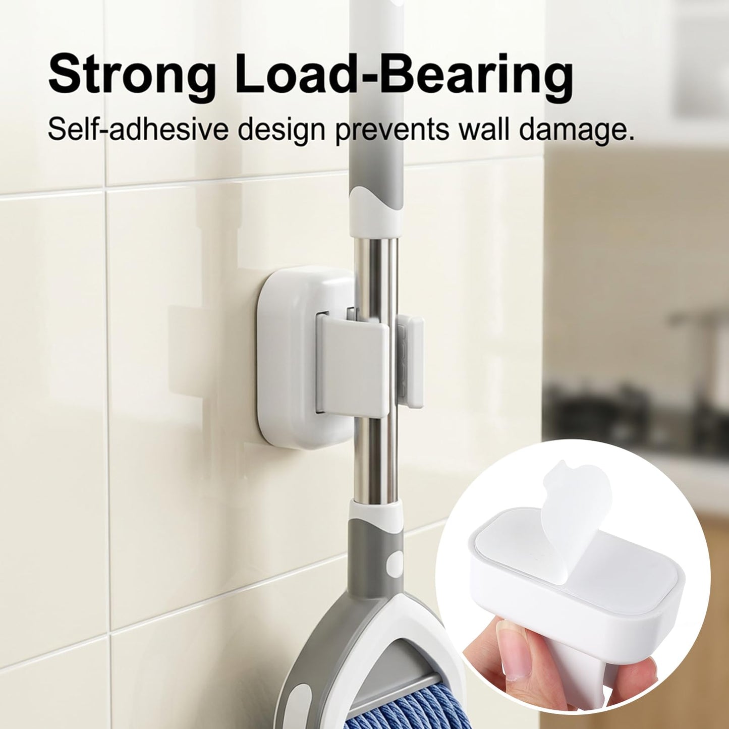 2PCS Toothbrush Holder Wall Mounted, Electric Tooth Brush Holders for Bathroom, Premium Adhesive, Strong and Secure