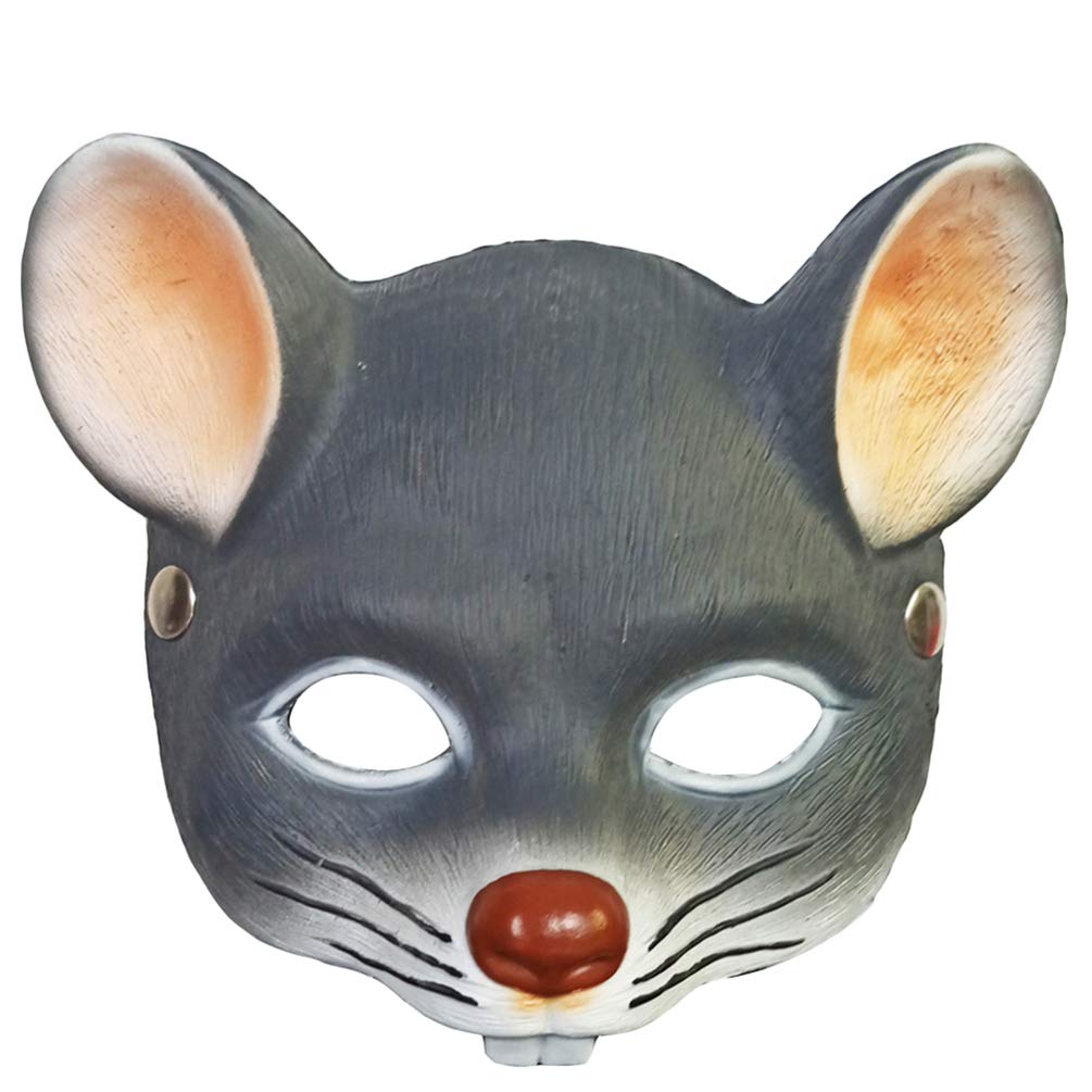 PRETYZOOM Party Mask Carnival Mask 3D Mouse Mask Party Face Cover Cospaly Party Halloween Supplies for Kids Adults???Grey???
