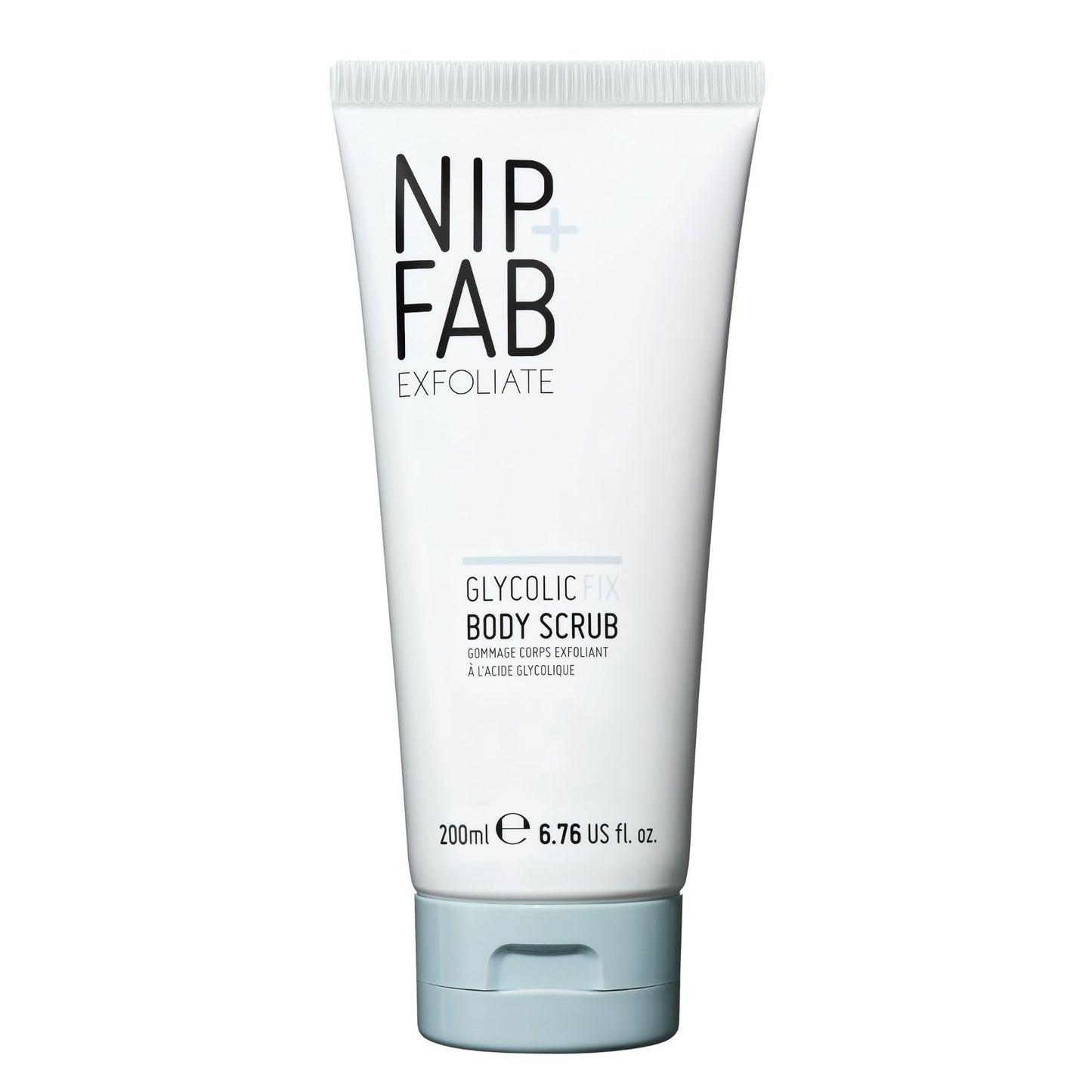 Nip + Fab Glycolic Fix Body Scrub, Made in the UK, Exfoliating Treatment with Glycolic Acid, 6.76 oz (200 ml), Smooths and Refines Skin, Ideal for