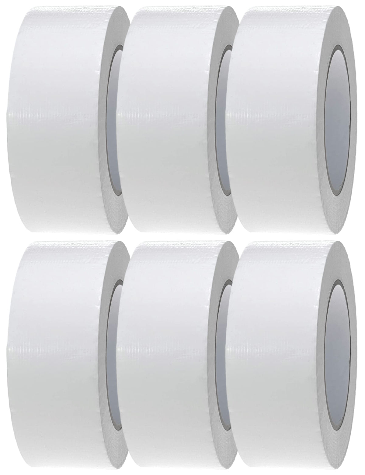 Crimson Starfish White Duct Tape | 6 Rolls of 48mm x 45m Gaffer Tape | Water Resistant Duct Tape | Adhesive Tape Multi-Use for Indoor/Outdoor | Strong