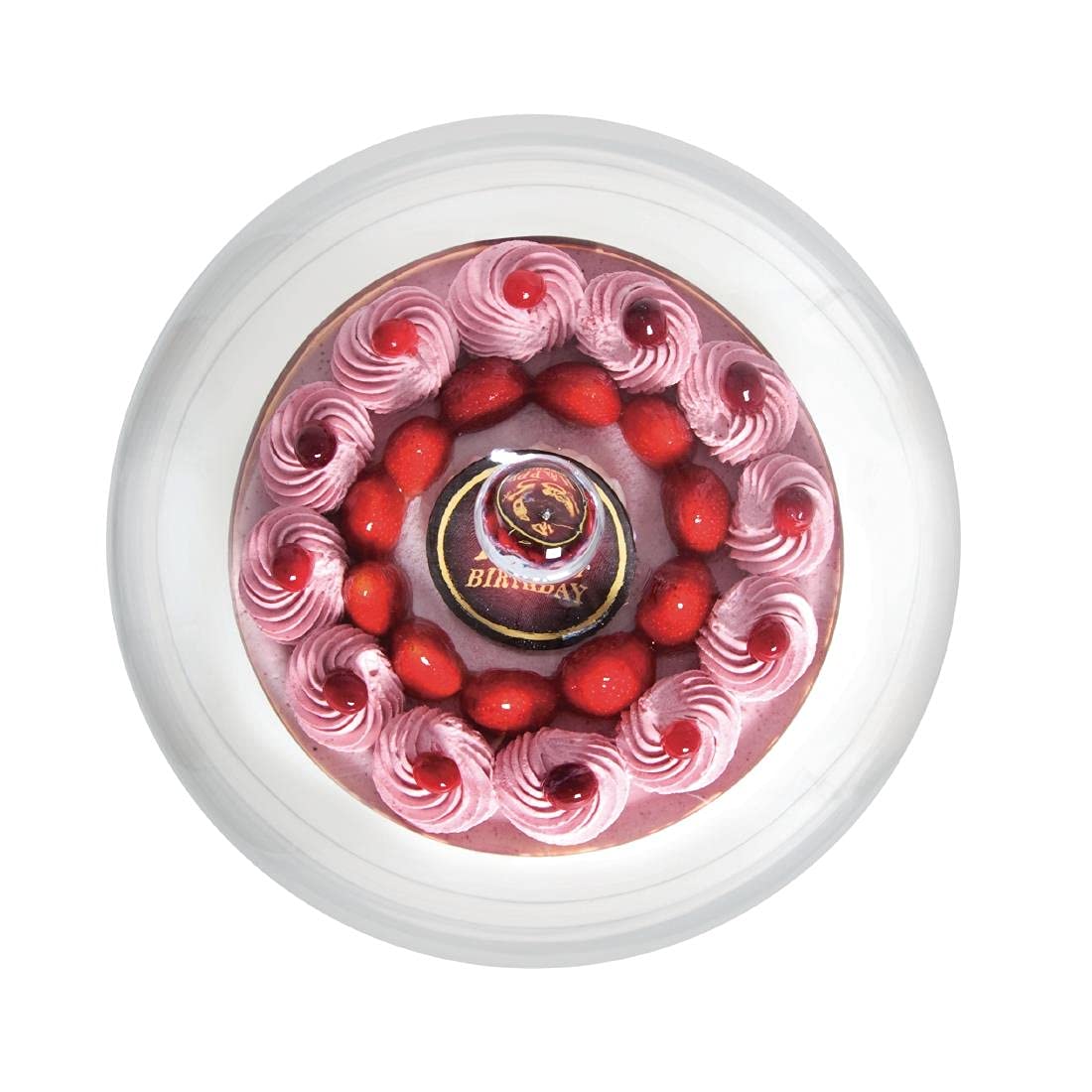 Olympia Glass Cake Stand Dome Lid, 285(Dia) x 200(H) mm, High Clarity Clear Glass, Protects Homemade Cakes Afternoon Tea Scones, Fits Base CS013 (sold