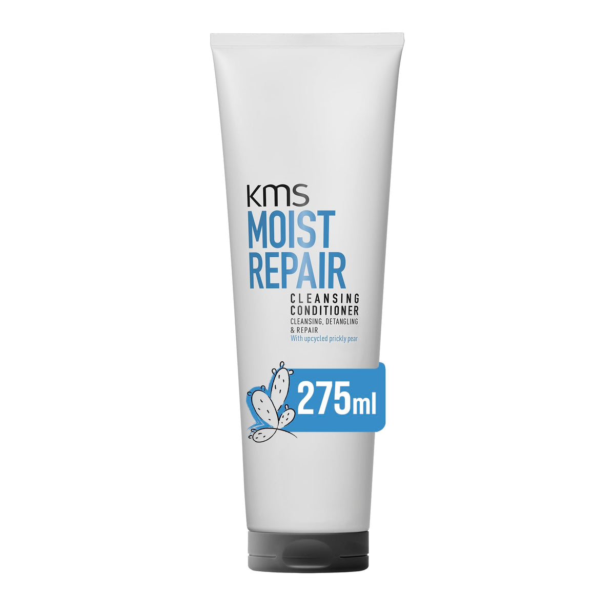 KMS MoistRepair Cleansing Conditioner for Dry, Damaged Hair, 275ml, Cleansing, Detangling and Protect, with Upcycled Prickly Pear, Vegan Formula