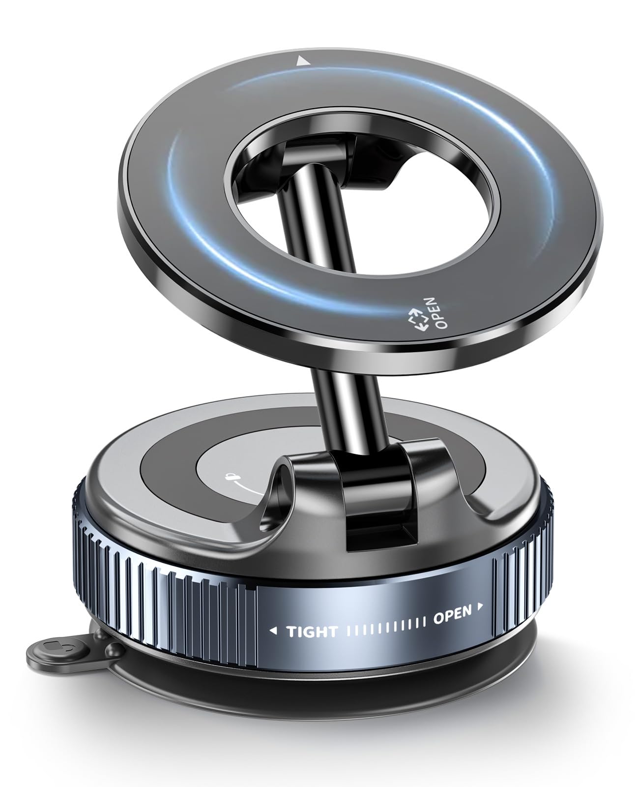 2026 Magnetic Suction Phone Mount for MagSafe, 360?Adjustable Magnetic Car Phone Holder, Foldable Suction Cup Car Phone Mount for