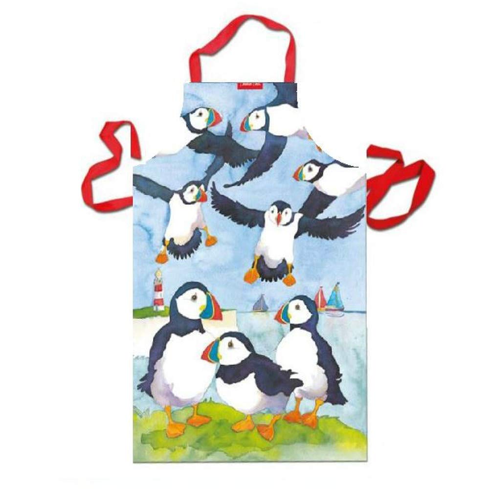 PLAYFUL PUFFINS - Emma Ball Designer Apron - Cotton