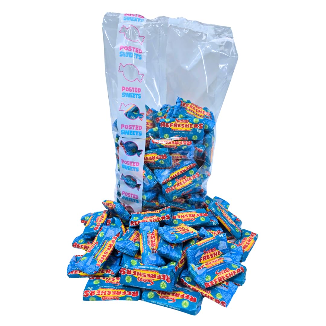 Refreshers Mini Chew Bars Bulk Bag, 1000g / 1 Kg Bag of Original British Sweets, Pick and Mix for Parties, Gifts, and Sharing