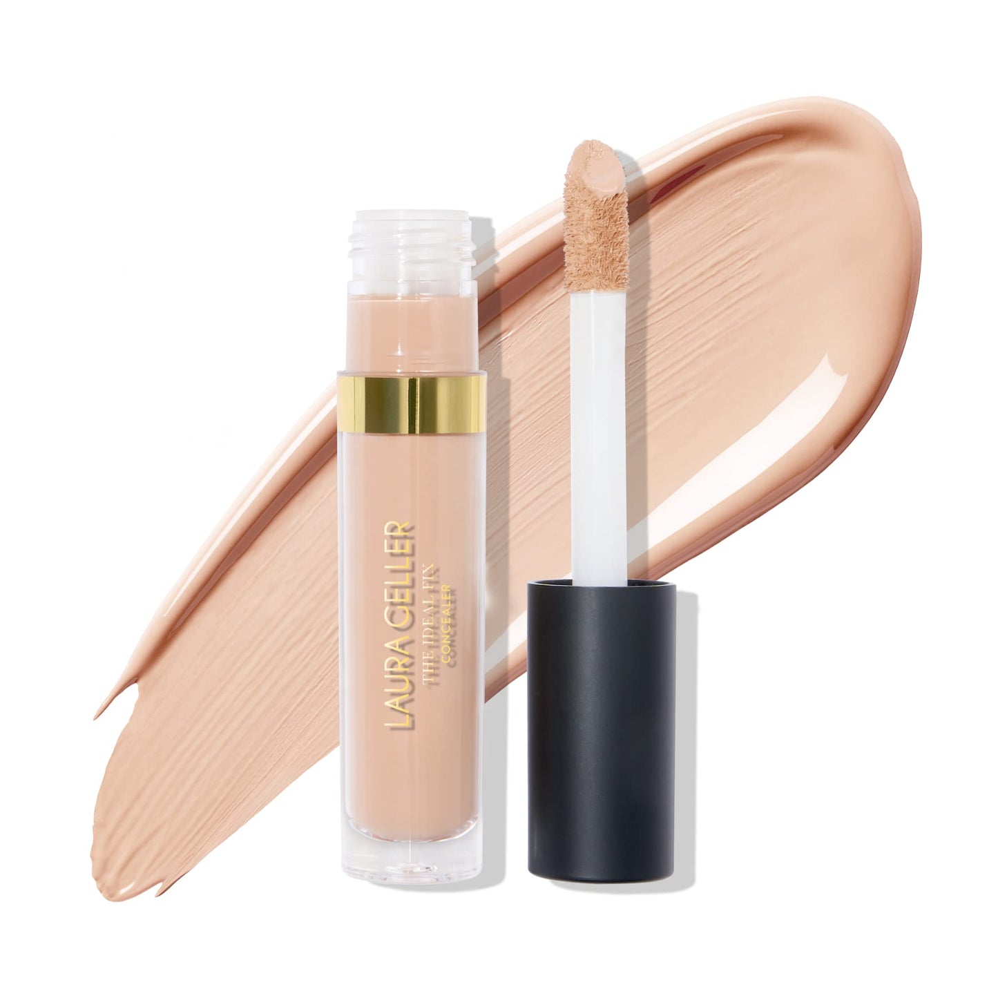 LAURA GELLER NEW YORK The Ideal Fix Concealer - Fair - Buildable Medium to Full Coverage Liquid Concealer - Covers Under Eye Dark Circles & Blemishes