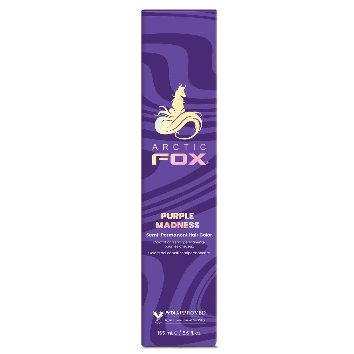 ARCTIC FOX 100% Vegan & Cruelty Free Vibrant Semi Permanent Hair Colour Dye - Purple Madness 165 ml e