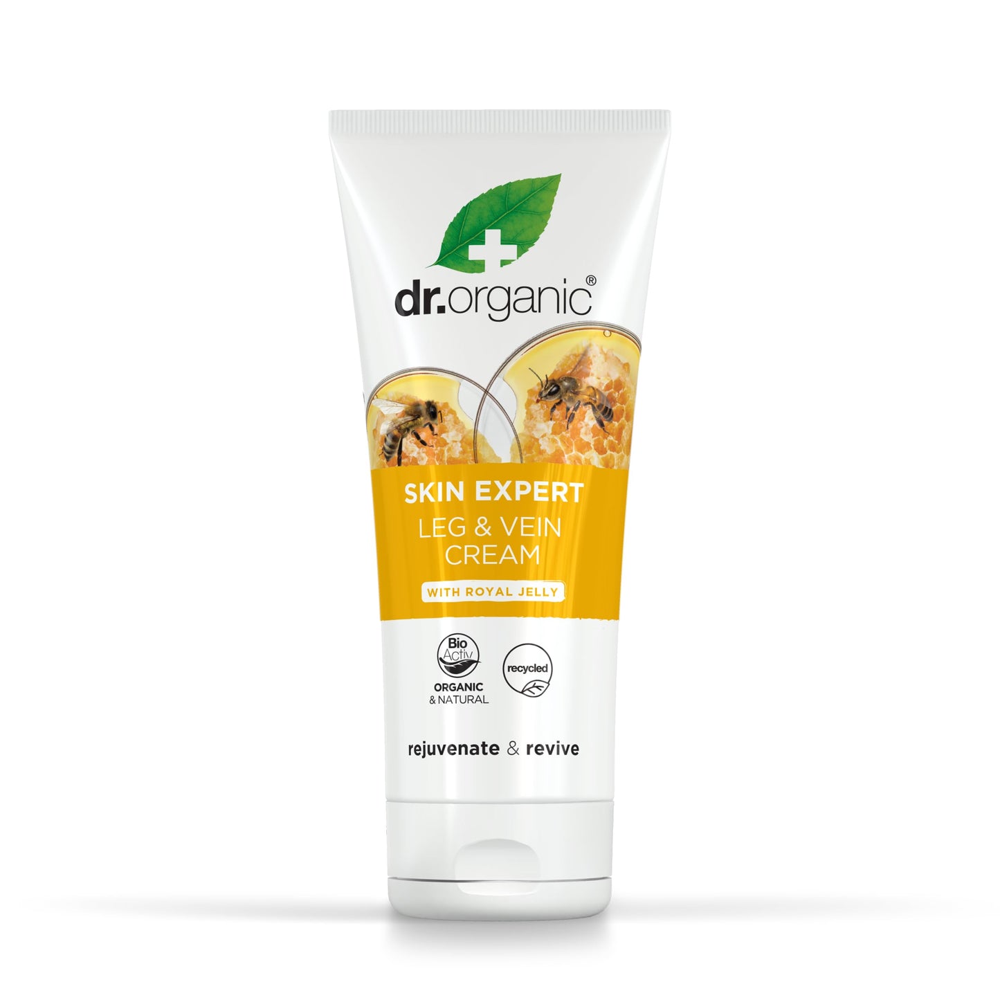 Dr Organic Skin Expert Leg & Vein Cream with Organic Royal Jelly, Moisturising, Heavy Legs, Natural, Vegetarian, Cruelty-Free, Paraben & SLS-Free,