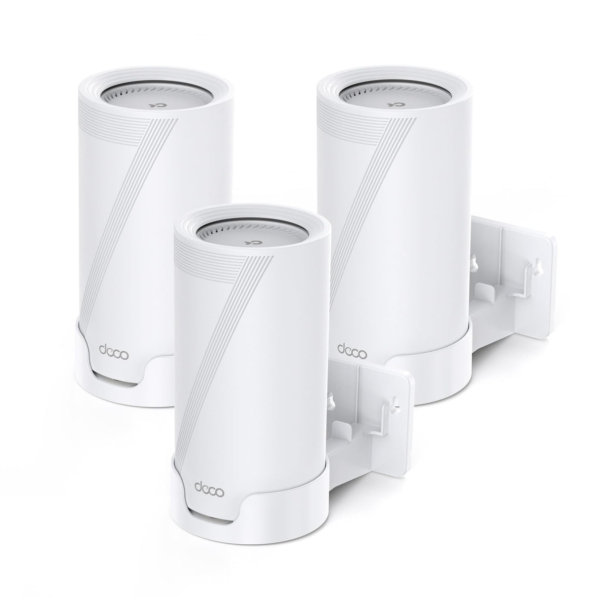 XLTTYWL Deco WiFi 7 Wall Mount Kit, Deco BE25-Outdoor/BE65-5G/BE75/BE85/BE95/BE17000/BE22000/BE33000 Router Mount Brackefor TP Decos 7 Tri-Band WiFi 7