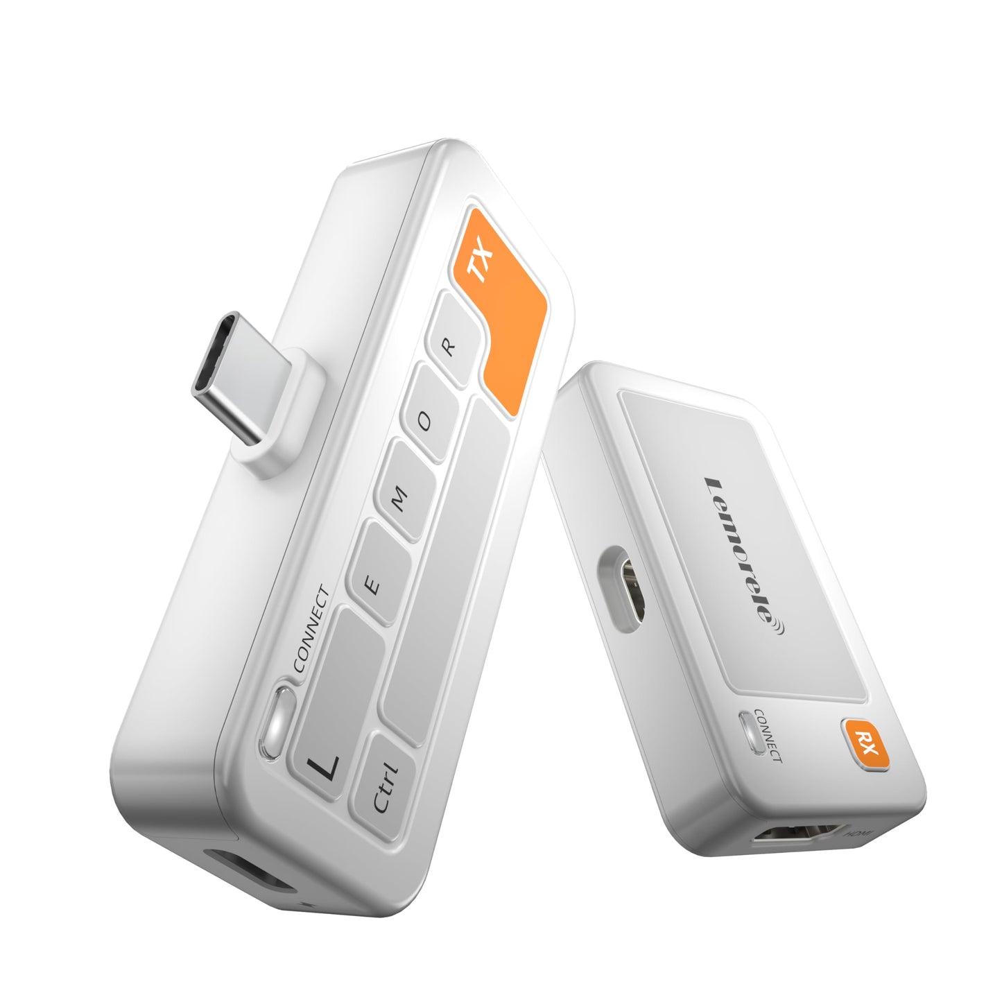 Lemorele Wireless USB C Transmitter and Receiver,164FT/50M,5G HDMI Wireless Transmission for Streaming Video Audio from USB-C iPhone/Tablet/Laptop/PC