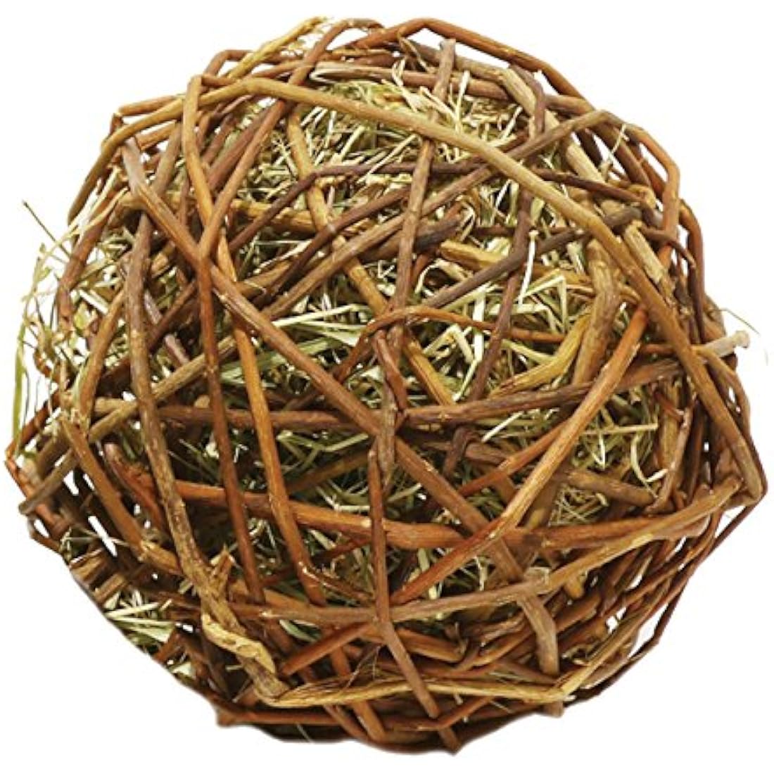 Rosewood Naturals Edible Weave-a-Ball, Small Animal Treat and Toy for Rabbits, Guinea Pigs, Chinchillas, Degus, Hamsters, Gerbils, Mice and Rats (Pack of 1)