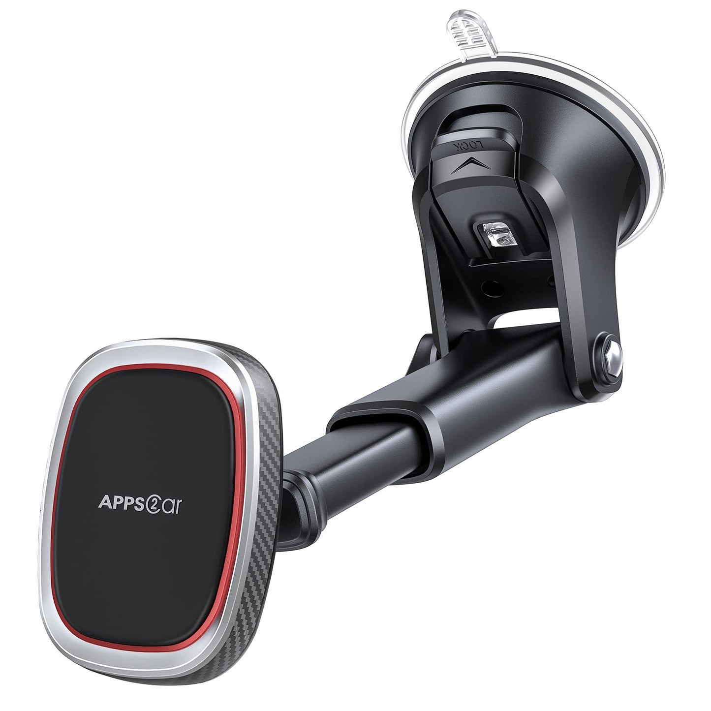 APPS2Car Magnetic Phone Car Mount,Magnetic Strong 6 Magnet Holder,Phone Holder For Cars Magnet,Flexible Adjustable Dashboard & Windscreen Phone Car